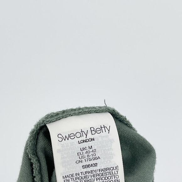 Sweaty Betty Take it Easy Drop Waist Dress in Sage Green Size Medium (8-10) - Picture 11 of 11